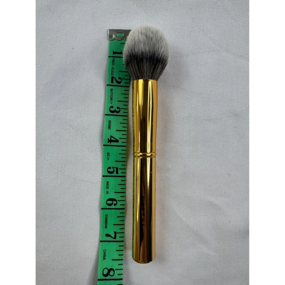 Morphe Y1 Precision Pointed Powder Brush Gilded Collection Gold Handle Synthetic